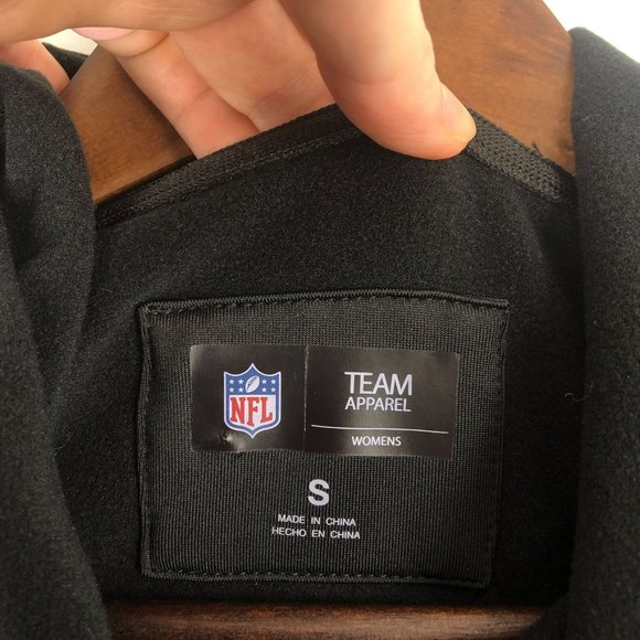 NFL Women's Size Small Black Grey Pittsburgh Steelers Pullover Sweatshirt Hood - Picture 7 of 12